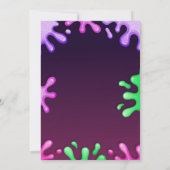 Jouet coloré Slime Anniversaire Fête Invitation (Dos)