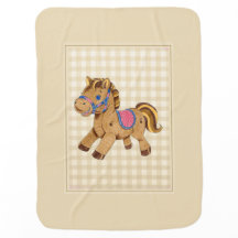 Jouet de couverture de bébé cheval