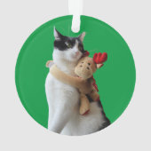 Jouet de Noël blanc et noir (dos)