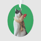 Jouet de Noël blanc et noir (devant)