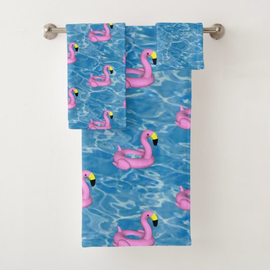 Jouet de piscine flamand rose (En situation)