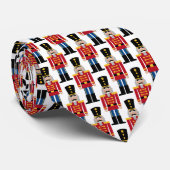 Jouet noir soldat motif cravate de Noël (Roulé)