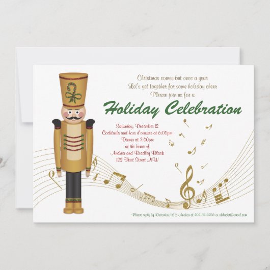 Jouet Soldat Fête de Noël Invitation (Devant)