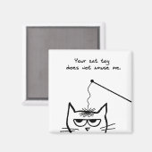 Jouets de chat échoués - Aimant de chat amusant (Recto/Verso)