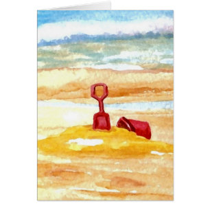 Jouets de sable - bâtiment de château de sable sur