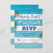 Jouets de sable turquoise Baisers salés RSVP (Devant / Derrière)