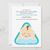 Jouets doux bébé garçon douche Invitation (Devant)