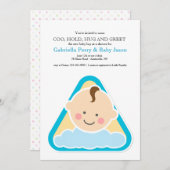 Jouets doux bébé garçon douche Invitation (Devant / Derrière)