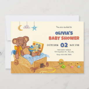 Jouets en bois baby shower Invitation