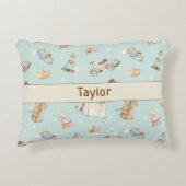 Jouets Vintages Aquarelle Motif Coussin Accent Tur (Devant)