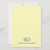 Joueur 3 Baby shower Invitation de révélation de s (Dos)