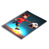 Joueur Animé De Football Avec Boule, Carnet (Côté gauche)