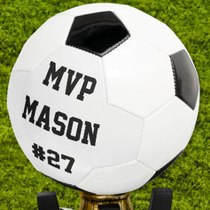 Joueur de balle de soccer personnalisé Nom MVP