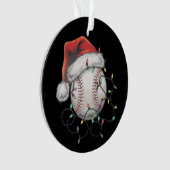 Joueur de baseball de Noël de père Noël Sports (devant)