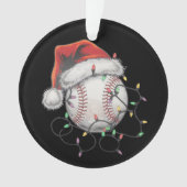 Joueur de baseball de Noël de père Noël Sports (devant)
