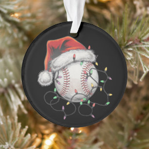 Joueur de baseball de Noël Santa Sports