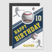 Joueur de baseball moderne Carte d'anniversaire à  (Devant / Derrière)