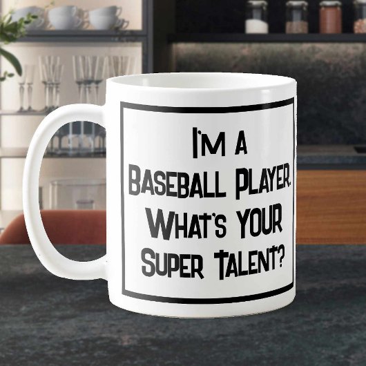 Joueur De Baseball Super Talent. Café Mug