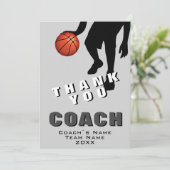 Joueur de basket-ball Carte de remerciements entra (Debout devant)