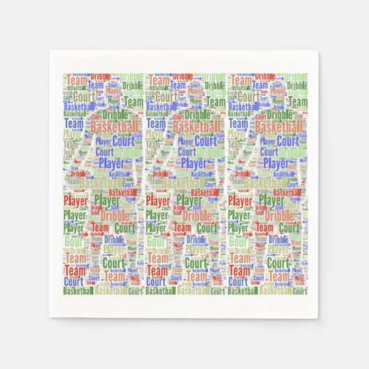 Joueur de basket-ball de serviettes en papier (Devant)