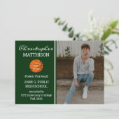 Joueur de basket-ball Faire-part de diplôme de la (Debout devant)