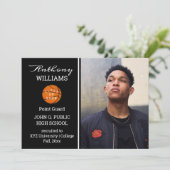 Joueur de basket-ball Faire-part de diplôme de la (Debout devant)