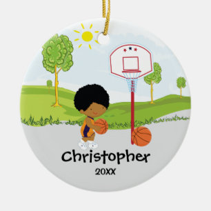 Joueur de basket-ball mignon Ornement de Noël de s