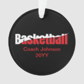 Joueur de basket-ball Swish Abstrait - Word Art (devant)