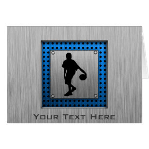 Joueur de basket en aluminium balayé de regard