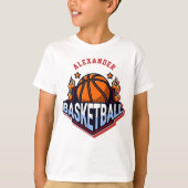 Joueur de basket Personnaliser T-shirt (Devant)