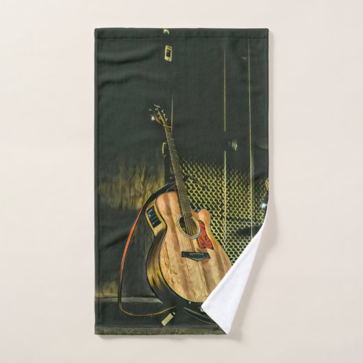 Joueur de basse guitare (Serviette à main)