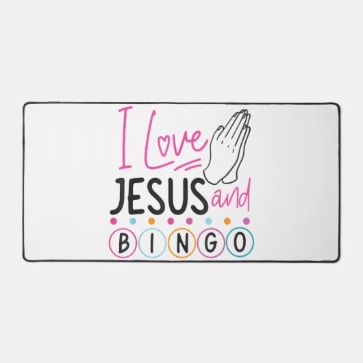 Joueur de Bingo Jésus Foi Chrétien J'aime Jésus Un (Recto)