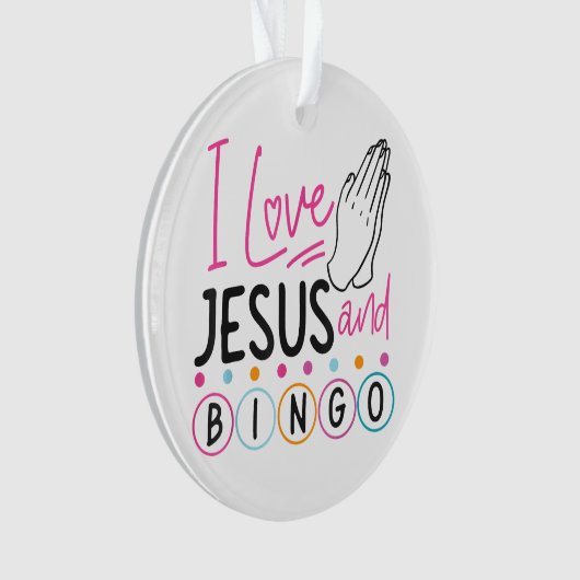 Joueur de Bingo Jésus Foi Chrétien J'aime Jésus Un (devant)