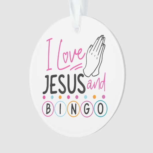 Joueur de Bingo Jésus Foi Chrétien J'aime Jésus Un (devant)