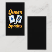 Joueur de cartes de jeu de table Queen of Spades (Devant / Derrière)