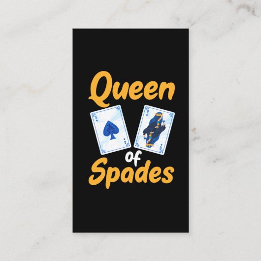 Joueur de cartes de jeu de table Queen of Spades (Devant)