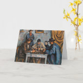 Joueur de cartes Paul Cezanne Peinture Art (Fleur jaune)