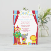 Joueur de cirque et invitation de fête d'anniversa (Debout devant)