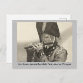 Joueur de Fife sur la carte postale de poste de Ba (Devant / Derrière)