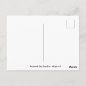 Joueur de Fife sur la carte postale de poste de Ba (Dos)