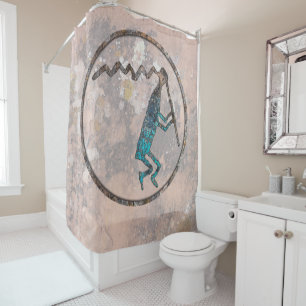 Joueur de flute Petroglyph Douche rideau