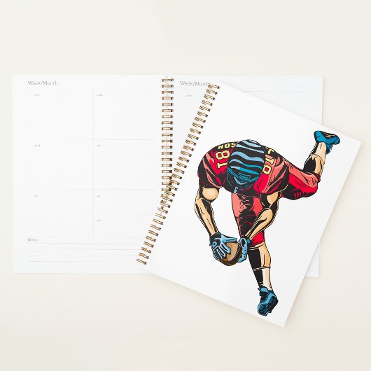 Joueur de football américain dynamique tactile