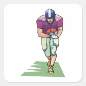 Joueur De Football Avec Sticker Carré Ball (Devant)