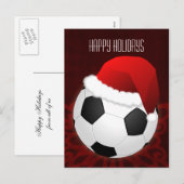 Joueur de football Cartes de Noël (Devant / Derrière)