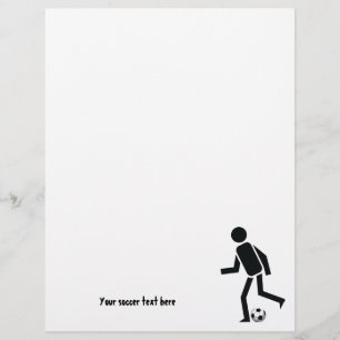Joueur de football et flyer personnalisé