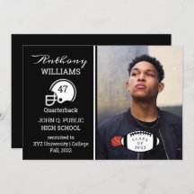 Joueur de football - Faire-part d'obtention d'un d