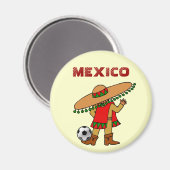 joueur de football mexicain aimant football (Recto/Verso)