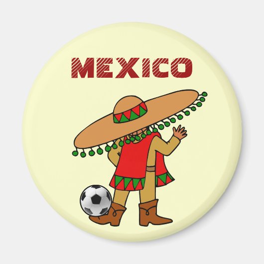joueur de football mexicain aimant football (Devant)