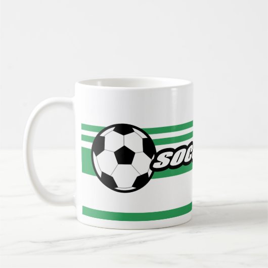 Joueur de football - Mugs de café (Gauche)