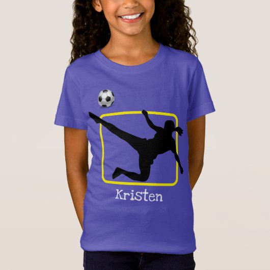 Joueur de football Silhouette T-shirt (Devant)